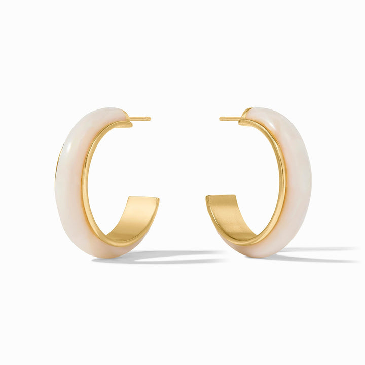 Julie Vos Carnaby Hoop - Alabaster