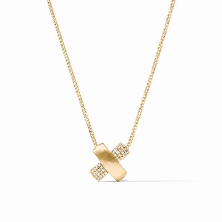 Julie Vos Catalina Pave Delicate Necklace, Cubic Zirconia