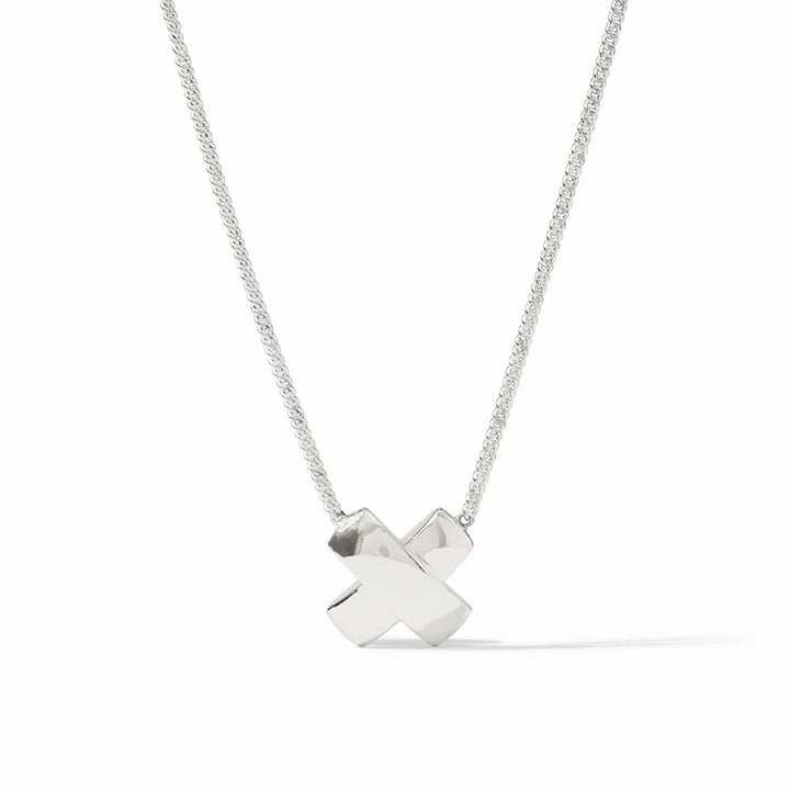 Julie Vos Catalina X Delicate Necklace - Silver