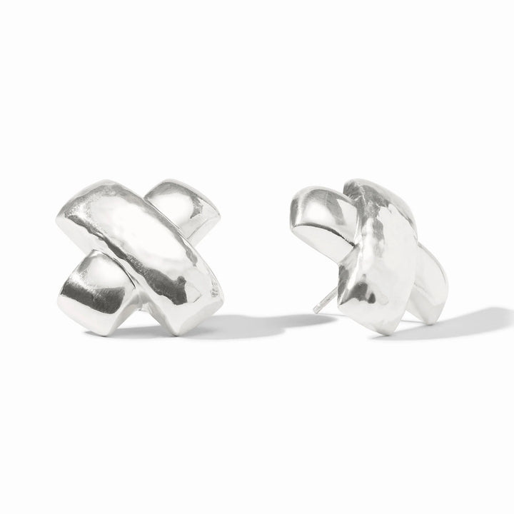 Julie Vos Catalina X Earring - Silver