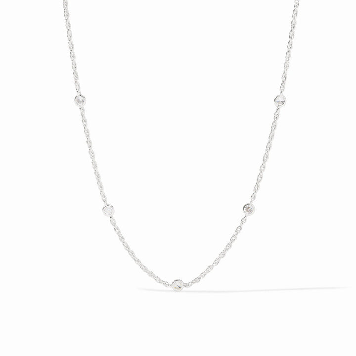 Julie Vos Celeste Delicate Station Necklace - Silver