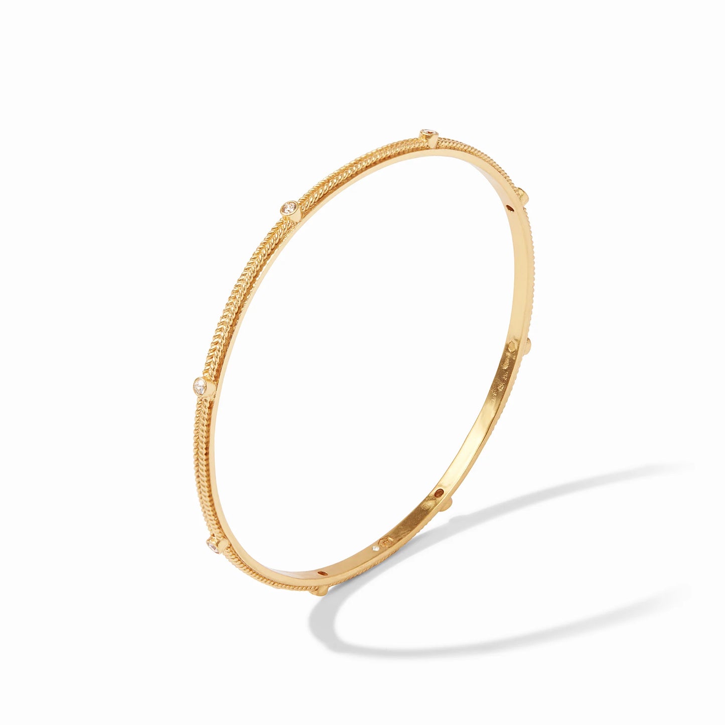 Julie Vos Celeste Stacking Bangle, Cubic Zirconia
