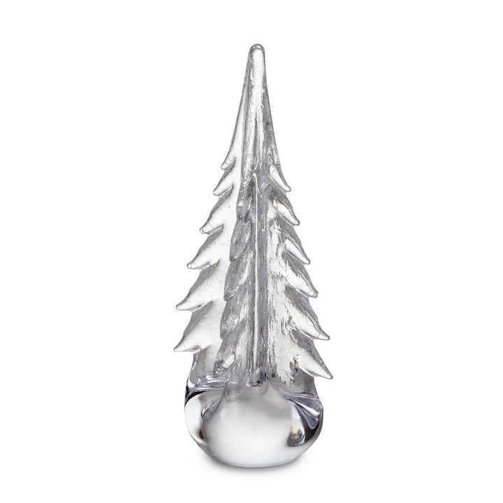 Simon Pearce Crackle Four-Sided Evergreen 16" Tree