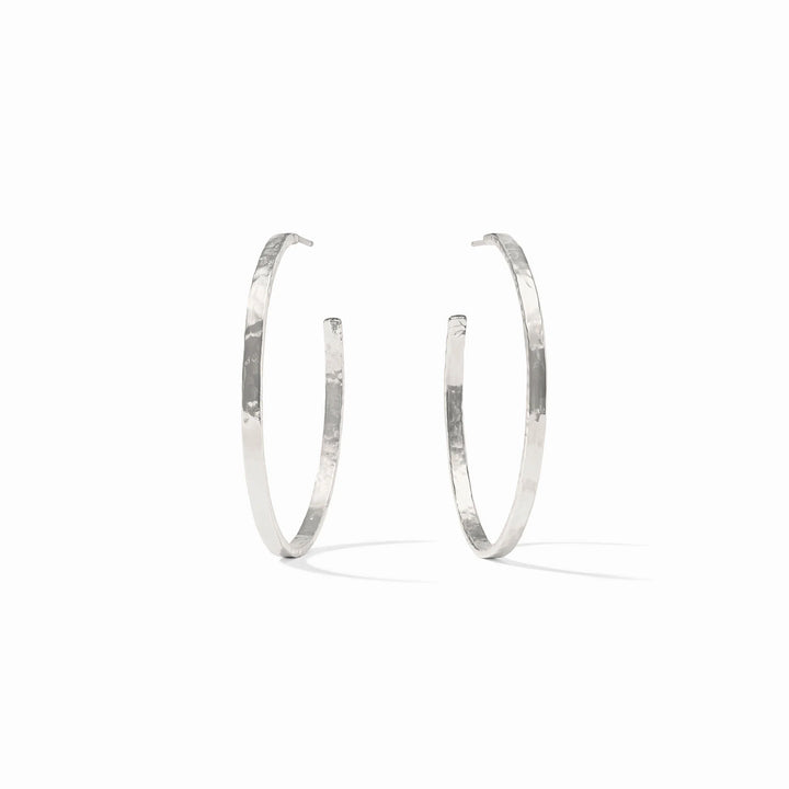 Julie Vos Crescent Hoop - Silver