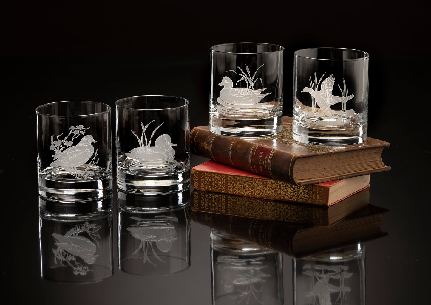Crystal Double Old Fashion Glasses