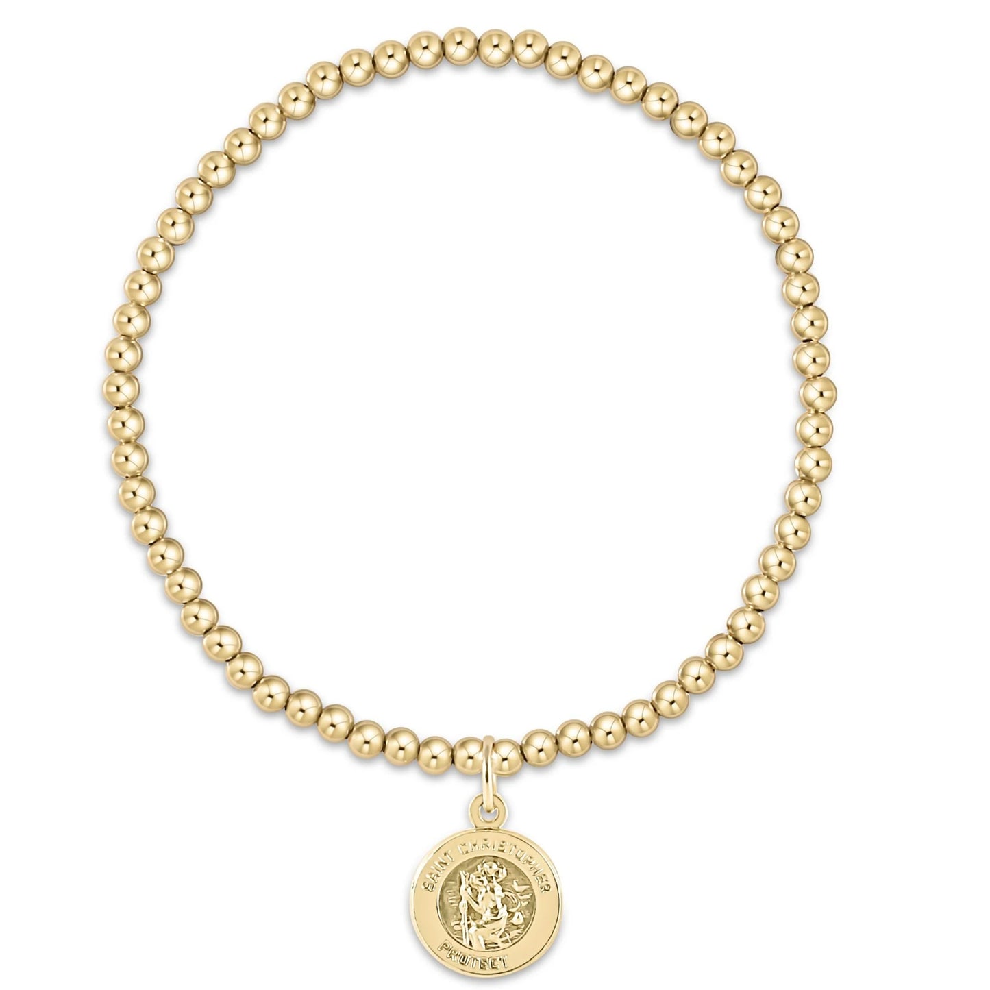 Enewton Extends Classic Gold 3mm Bracelet - Protection Gold Disc
