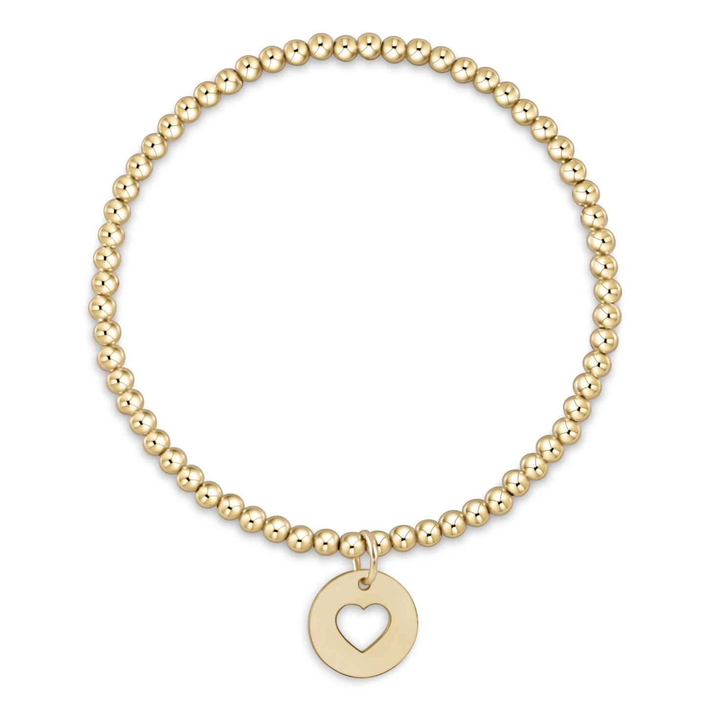 Enewton Extends Classic Gold 3mm Bracelet - Love Gold Disc
