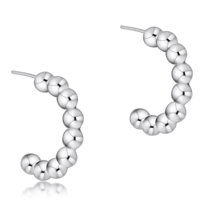 Enewton Beaded Classic 1" Post Hoop - 4mm Sterling