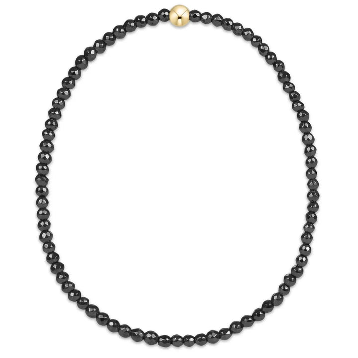 enewton Extends - Faceted Hematite 2mm Bead Bracelet