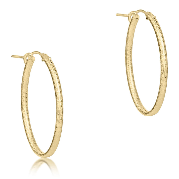 Enewton Oval Gold 1" Hoop