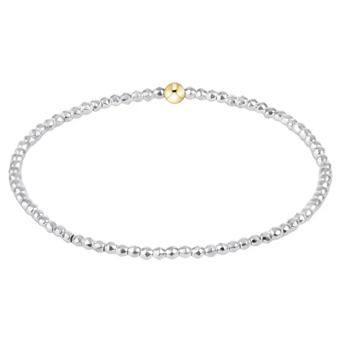 enewton Extends - Faceted Hematite 2mm Bead Bracelet