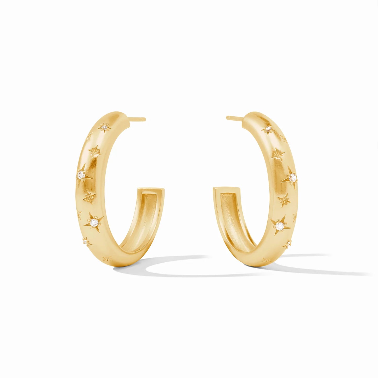 Julie Vos Luna Stone Hoop - Cubic Zirconia