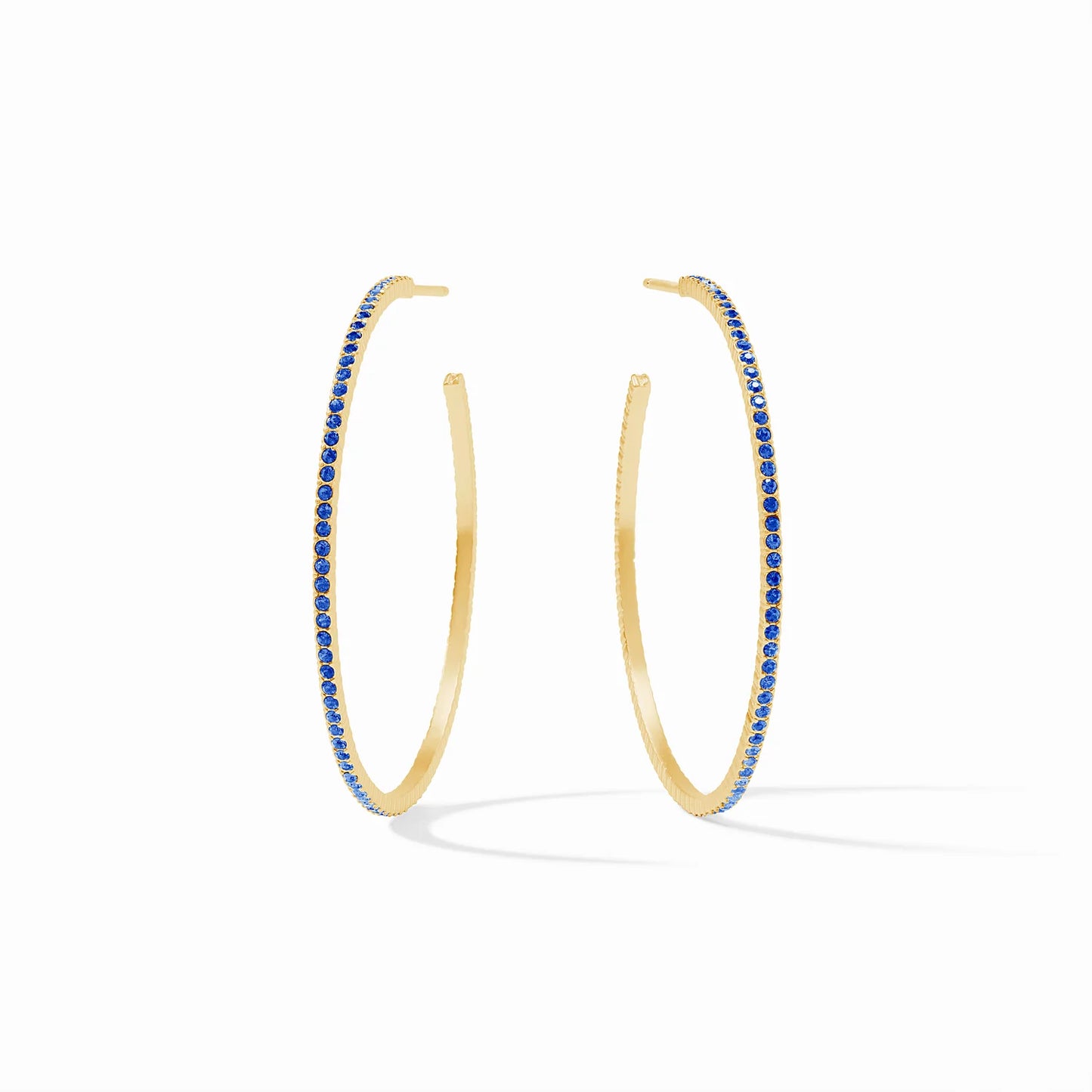Julie Vos Windsor Hoop - Sapphire Blue