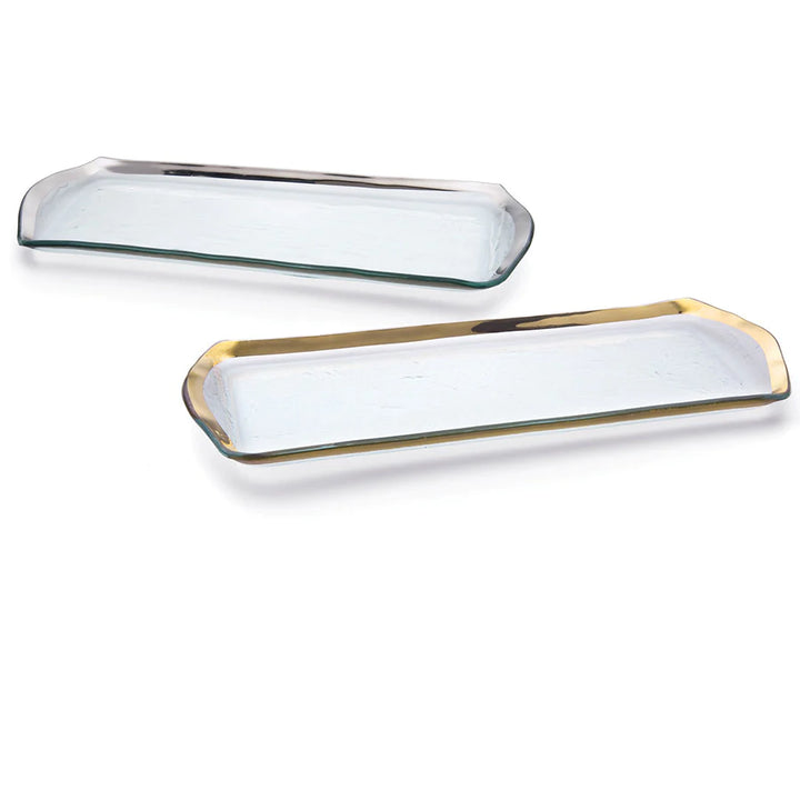 Annieglass Roman Antique Oblong Pastry Tray