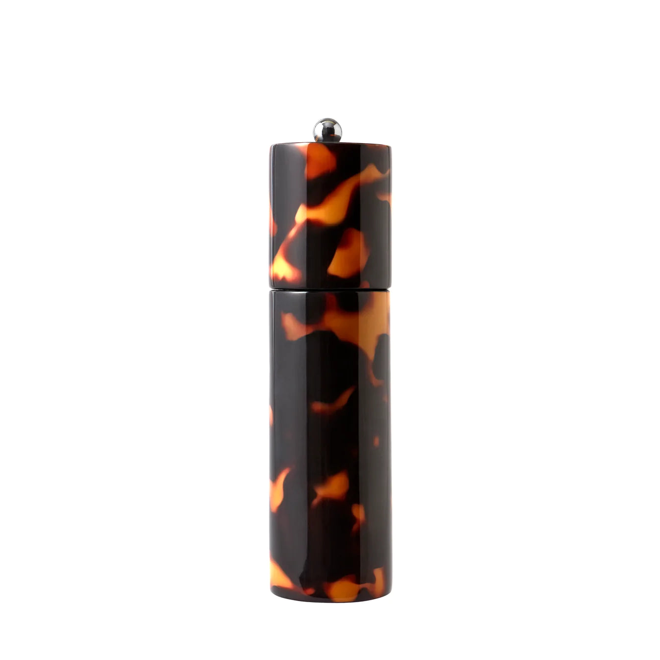 Faux Tortoiseshell Round Column Salt or Pepper Grinder