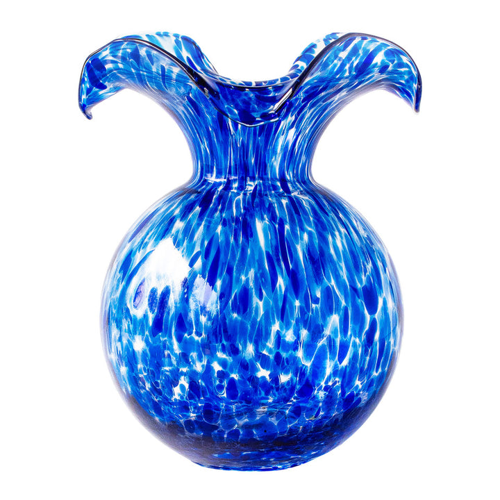 Hibiscus Glass Tortoiseshell Medium Fluted Vase
