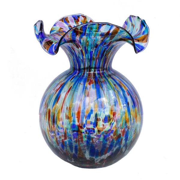 Hibiscus Glass Carnevale Vase