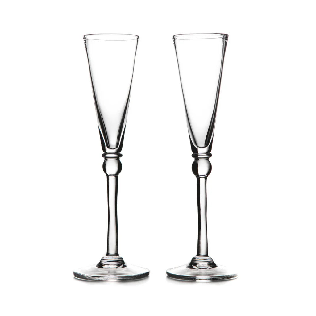 Simon Pearce Hartland Champagne Flutes in Gift Box - Set of 2