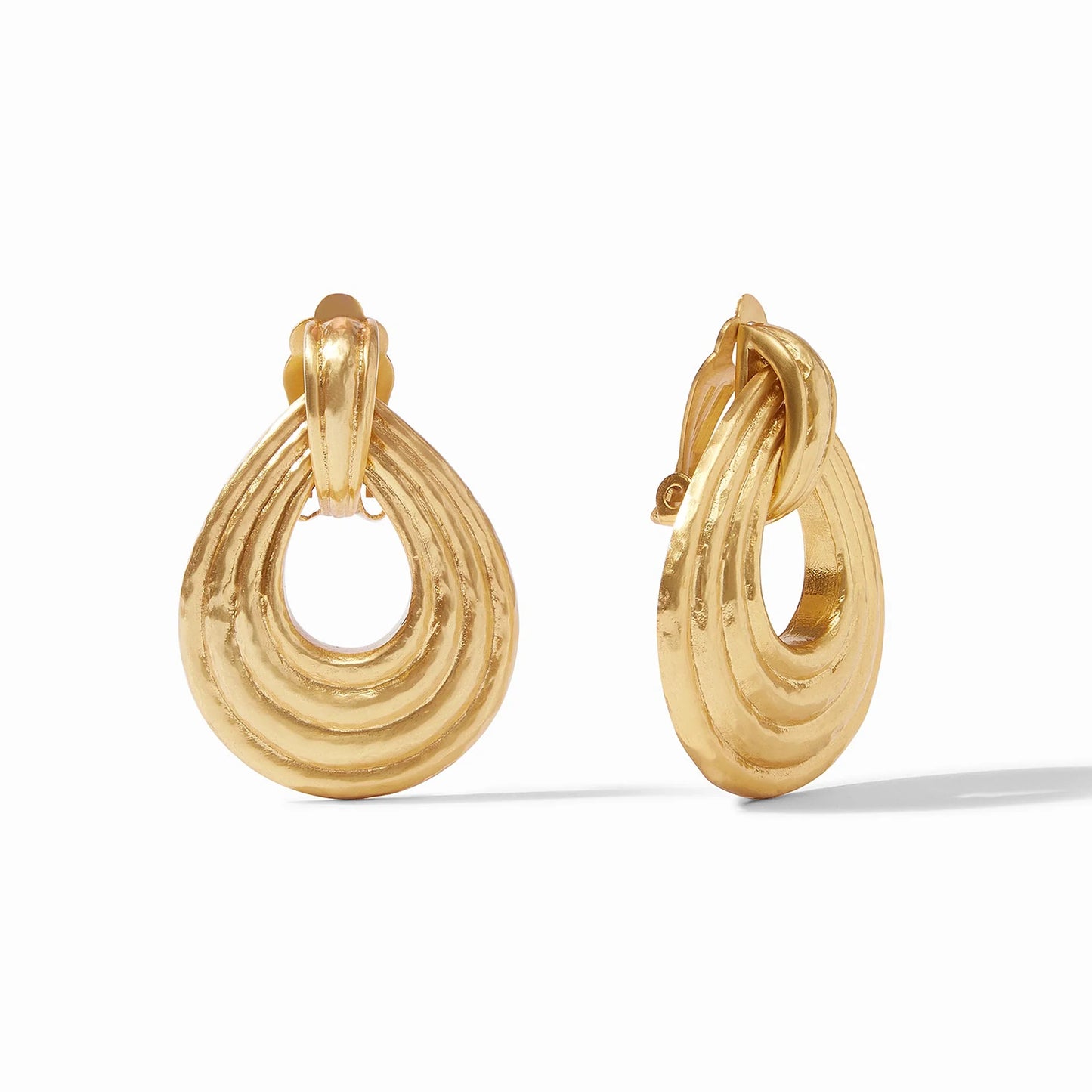Julie Vos Havana Doorknocker Clip Earrings