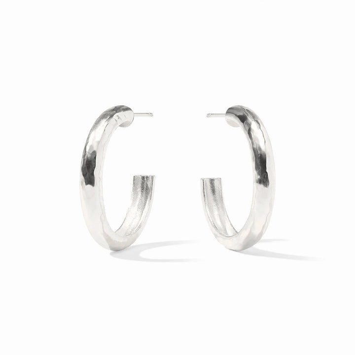 Julie Vos Havana Hoop - Silver