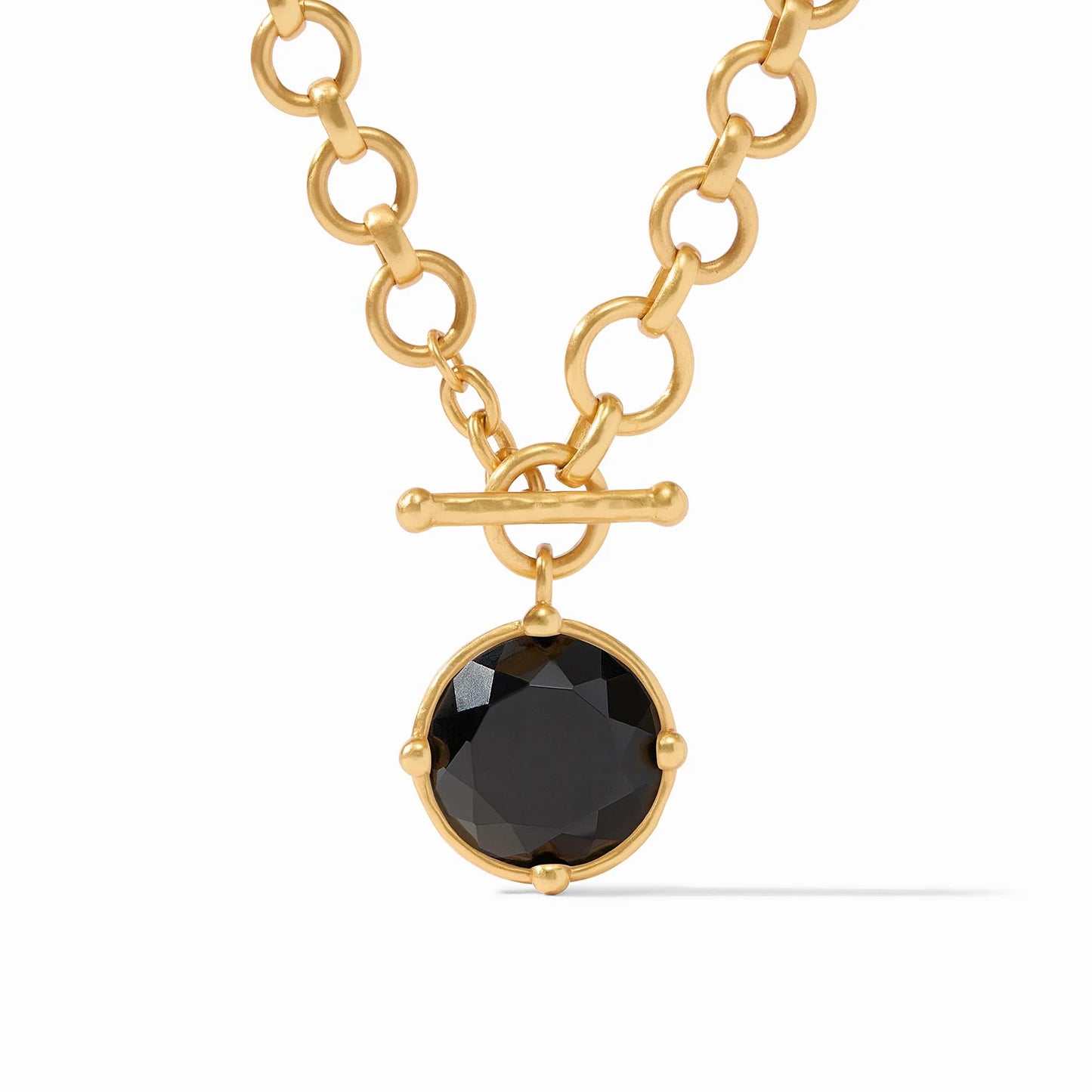 Julie Vos Honeybee Demi Necklace, Obsidian Black