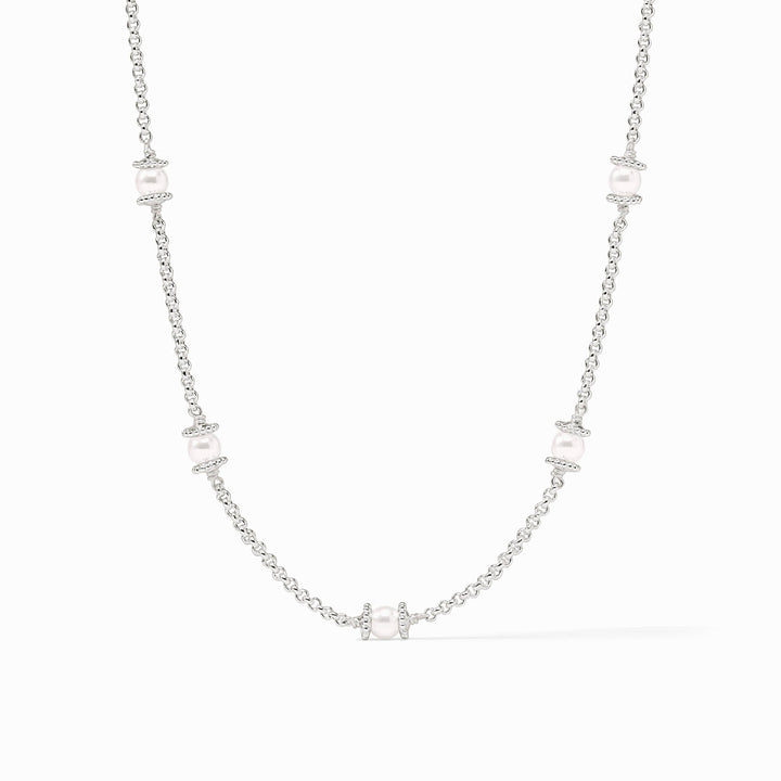 Julie Vos Hydra Delicate Station Necklace - Silver