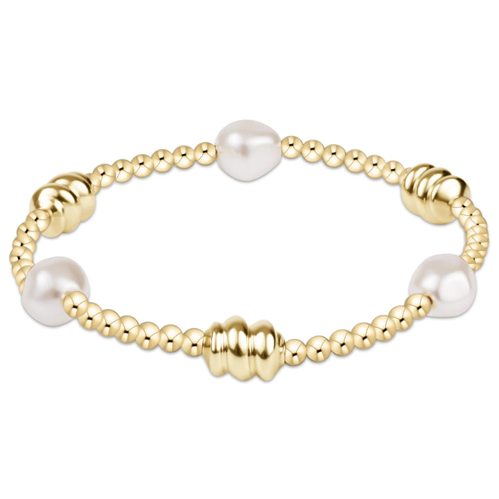 Enewton Admire Gold & Admire Pearl 3mm Gold Bracelet