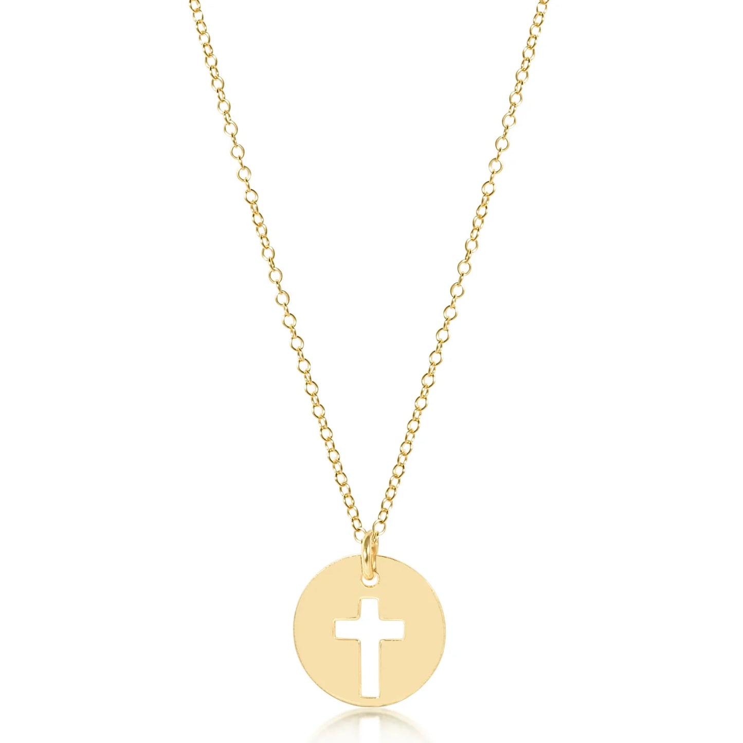 enewton 16" Necklace Gold - Blessed Gold Disc