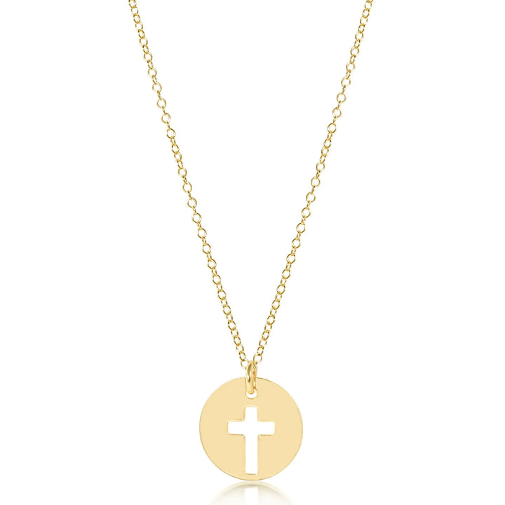 enewton 16" Necklace Gold - Blessed Gold Disc