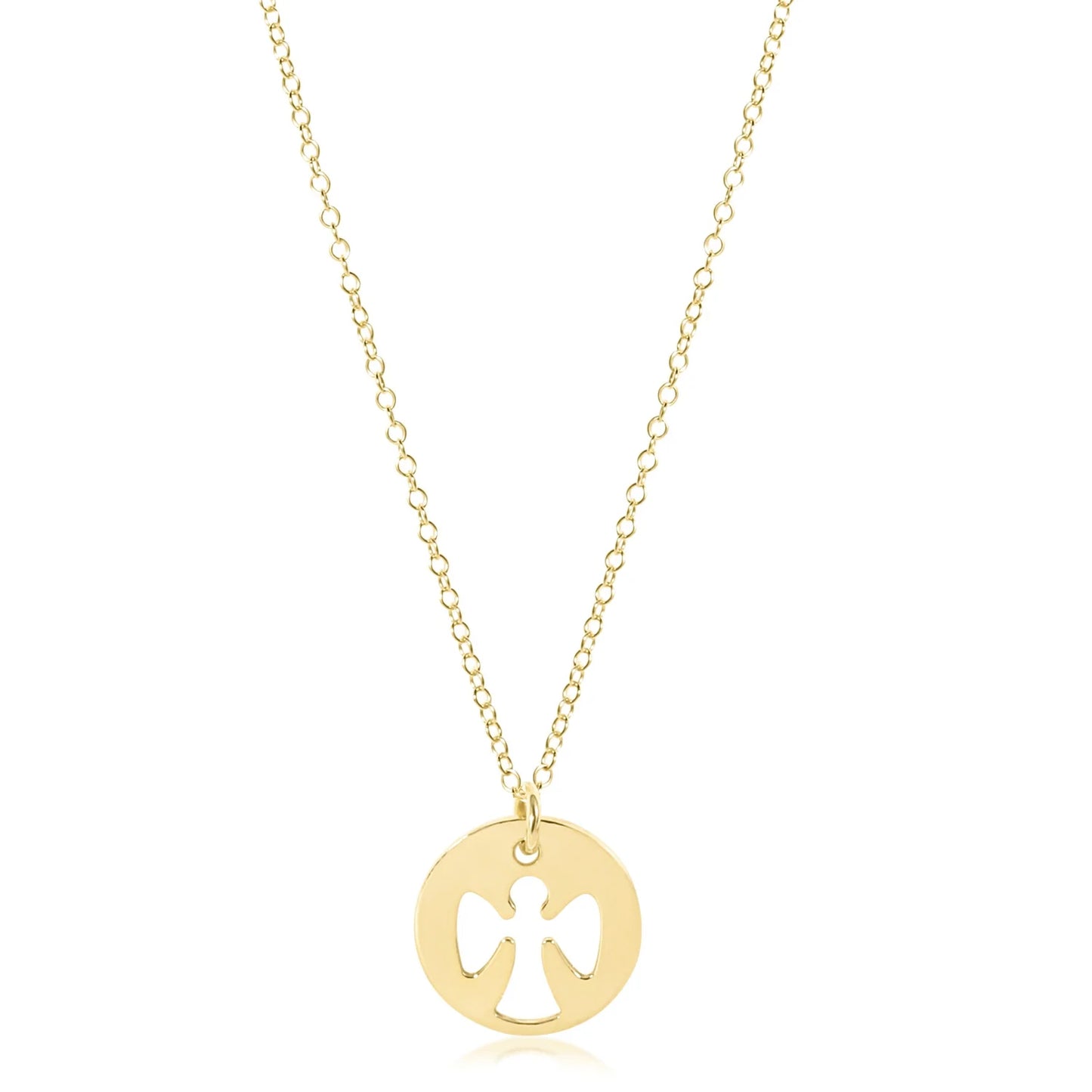 enewton 16" Necklace Gold - Guardian Angel Gold Disc