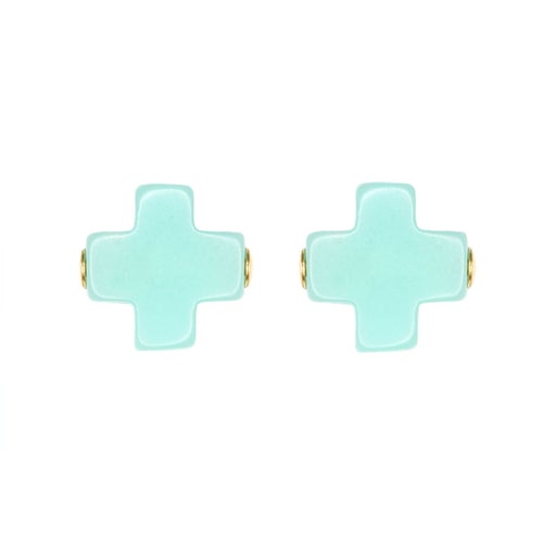 enewton Signature Cross Stud - Mint