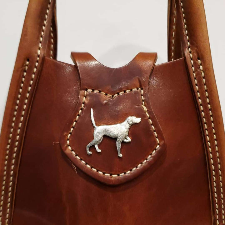 Kingfisher Leatherworks Bottle Tote, Double Barrel