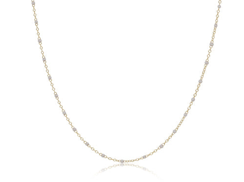 enewton 17" Choker Simpilcity Chain - 2mm Pearl