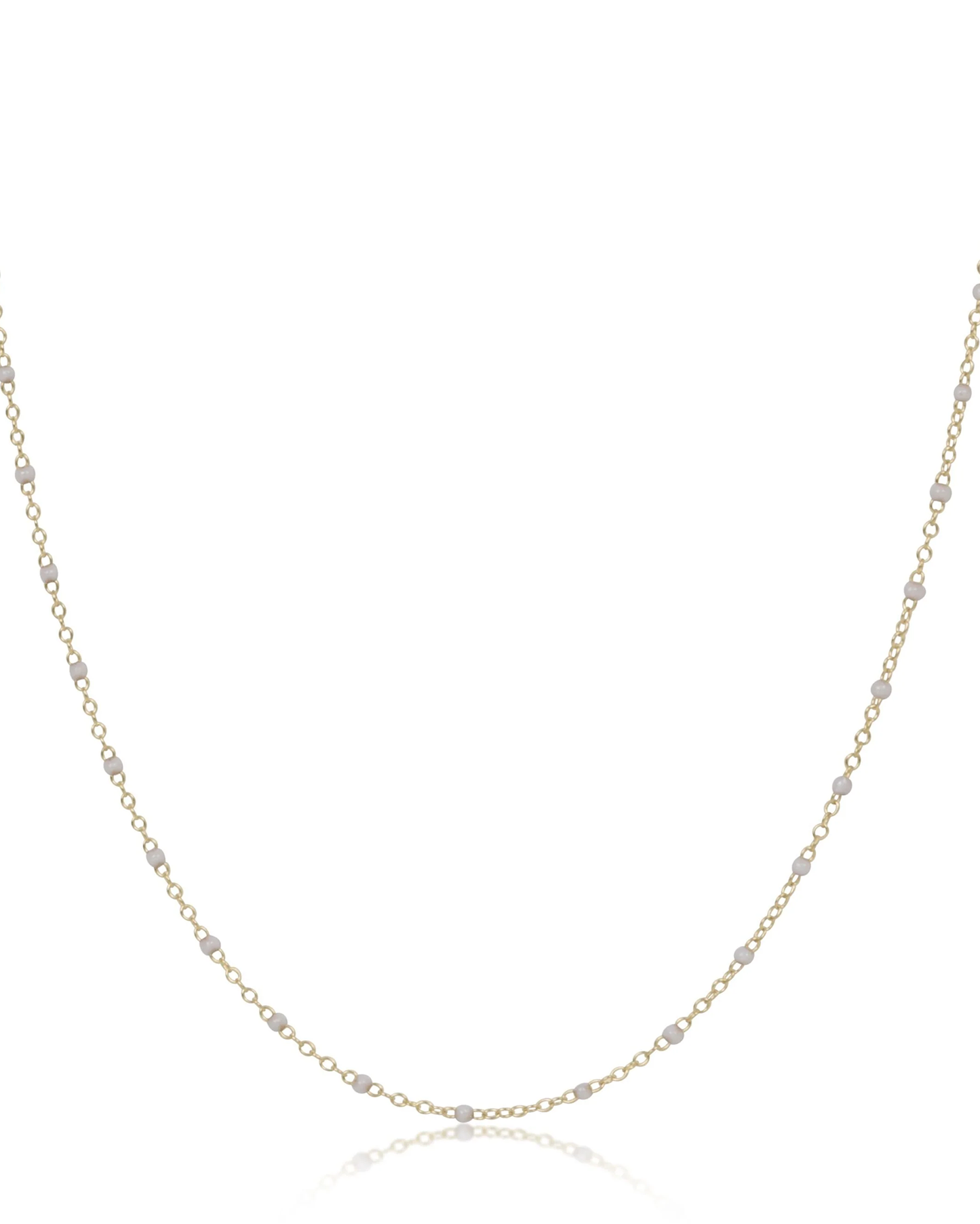 Enewton 15" Choker Simplicity Chain Gold - Pearl 2mm