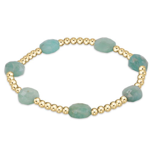 enewton Admire Gold 3mm Bead Bracelet - Amazonite