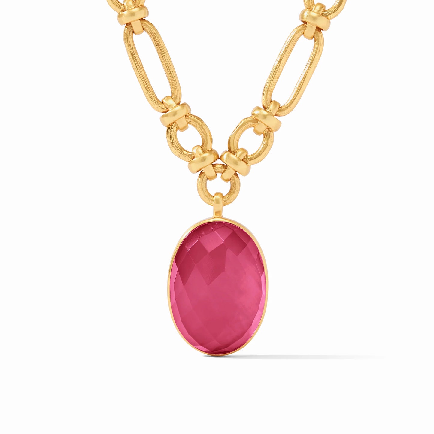 Julie Vos Ivy Statement Necklace, Raspberry