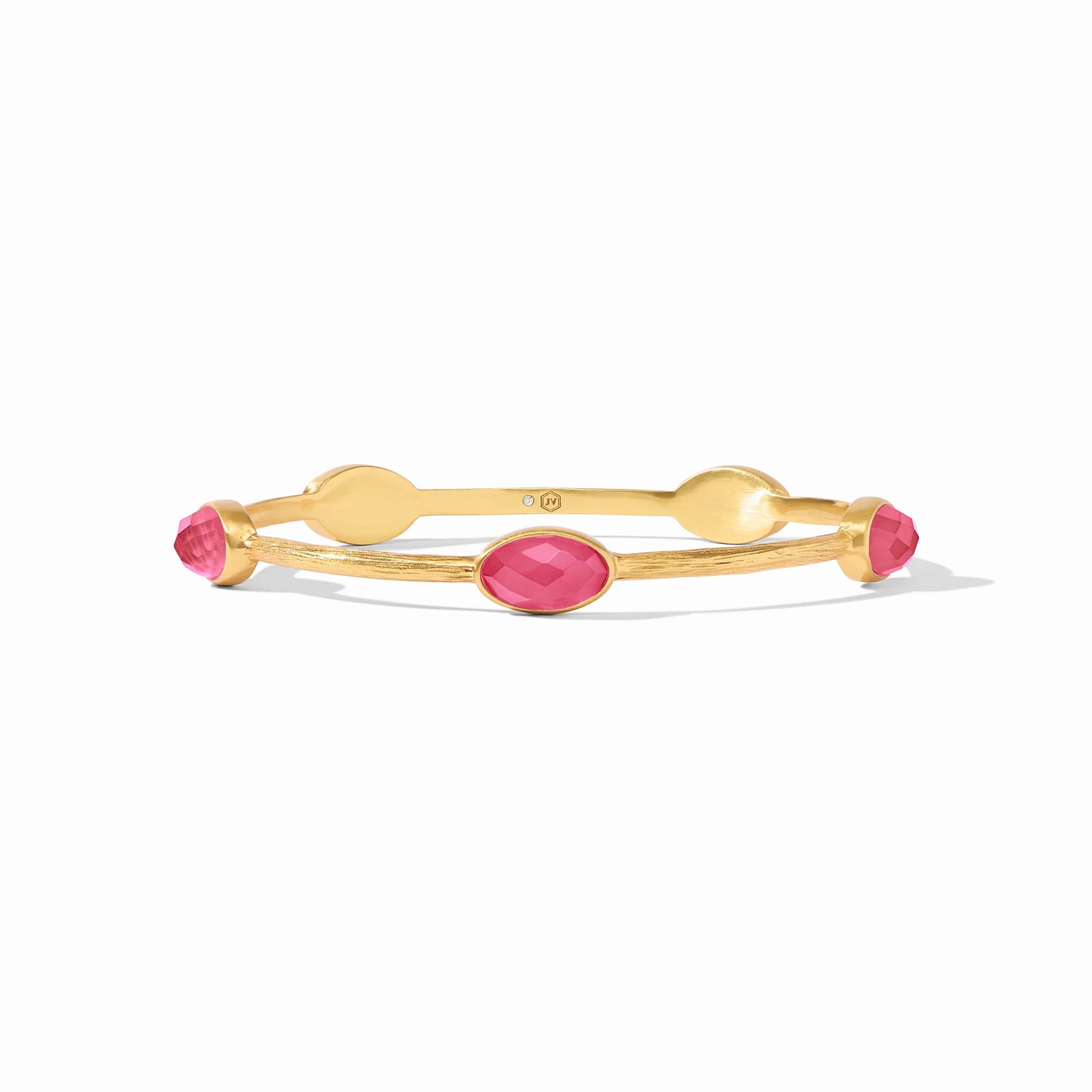 Julie Vos Ivy Stone Bangle, Iridescent Raspberry