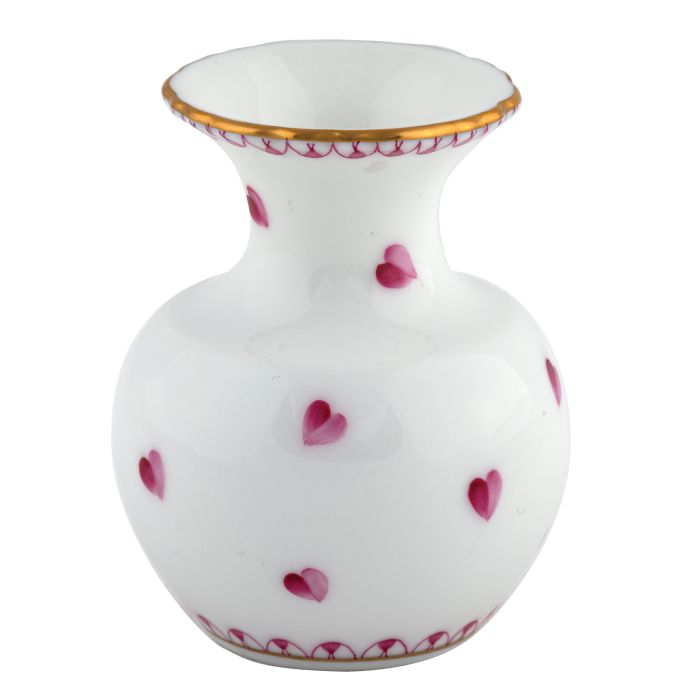 Herend Small Heart Vase