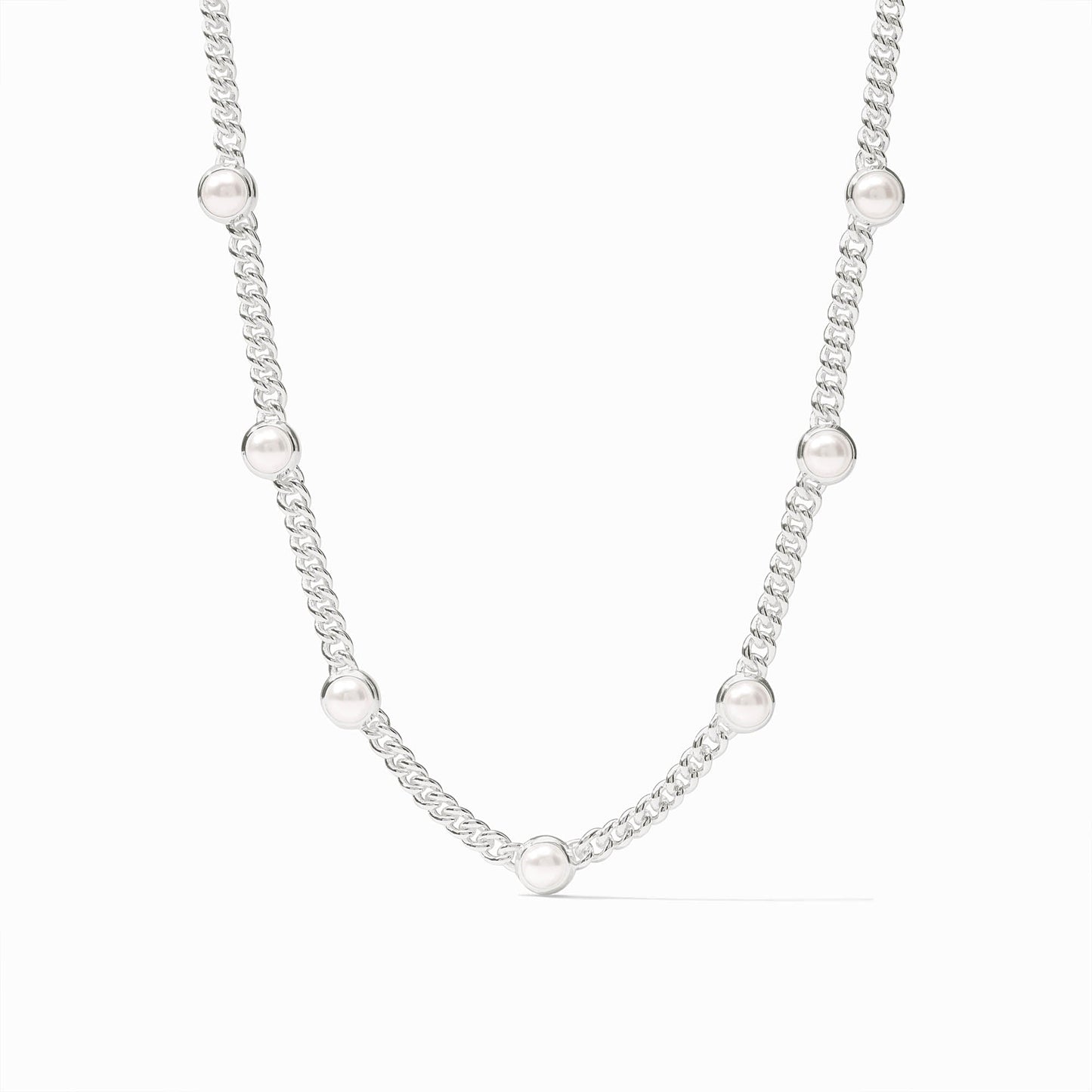 Julie Vos Dolce Delicate Station Necklace Silver
