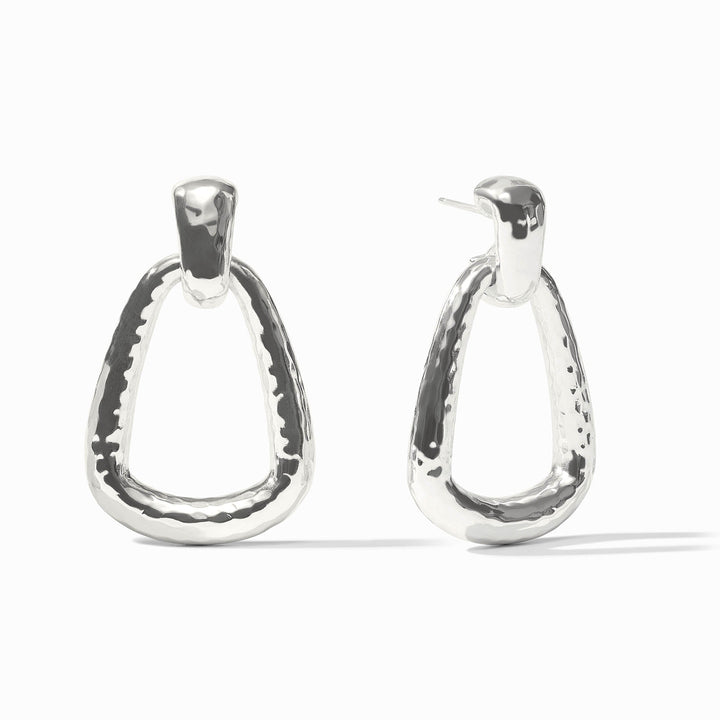 Julie Vos Sahara Doorknocker Earring Silver