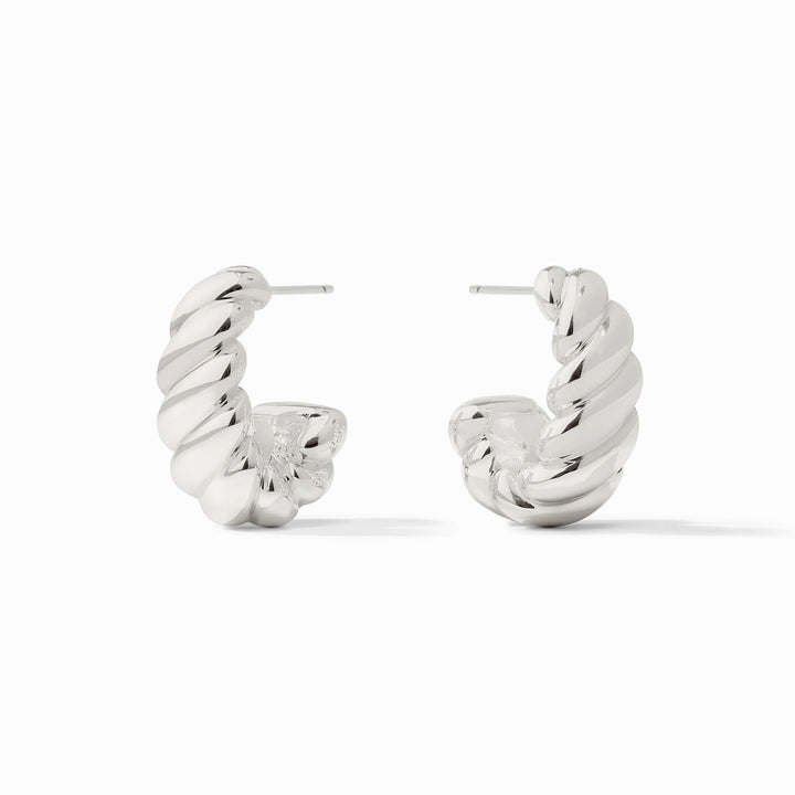 Julie Vos Ravello Statement Hoop - Silver