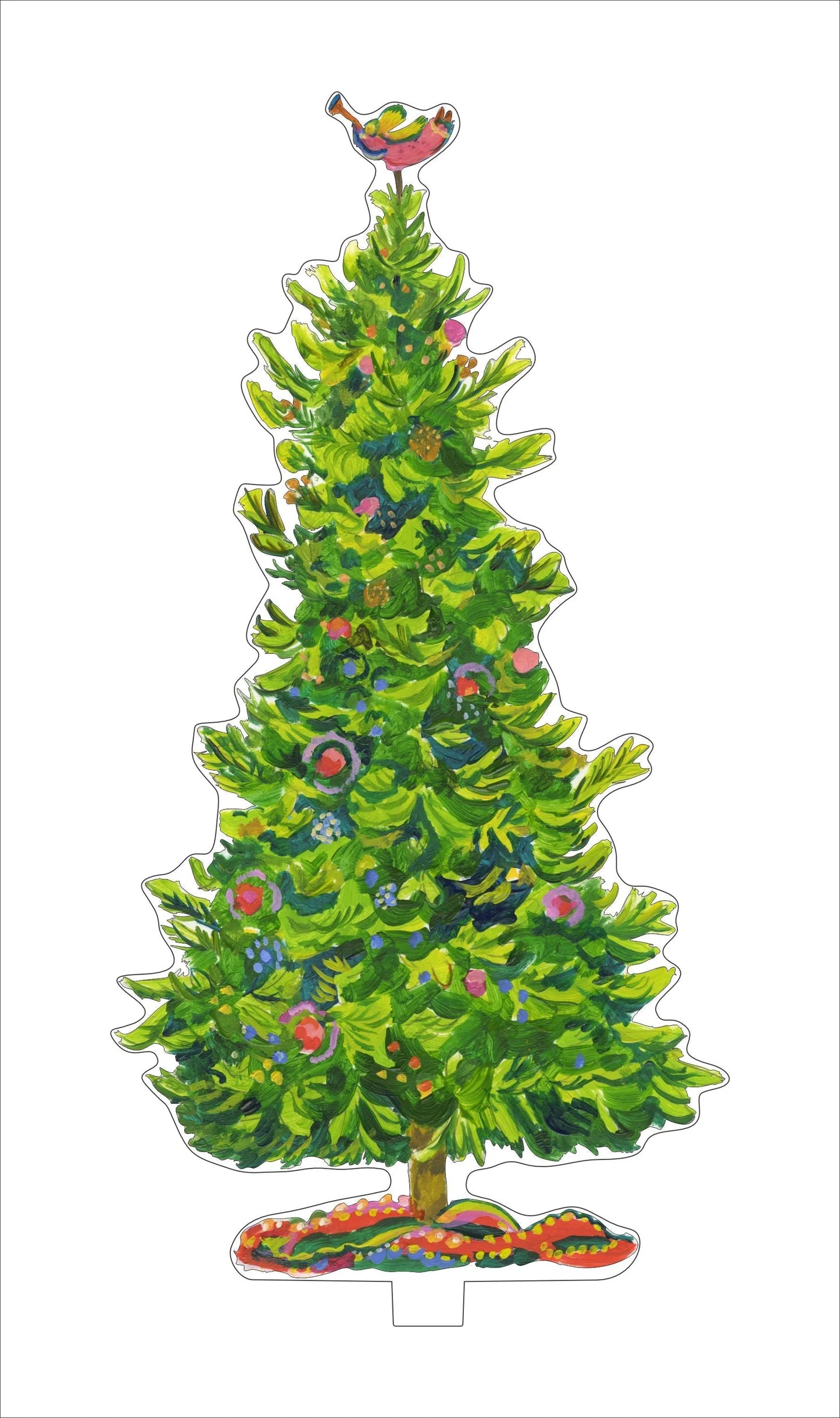 Kimberly Hodges Engleman Spruce Large Acrylic Tree
