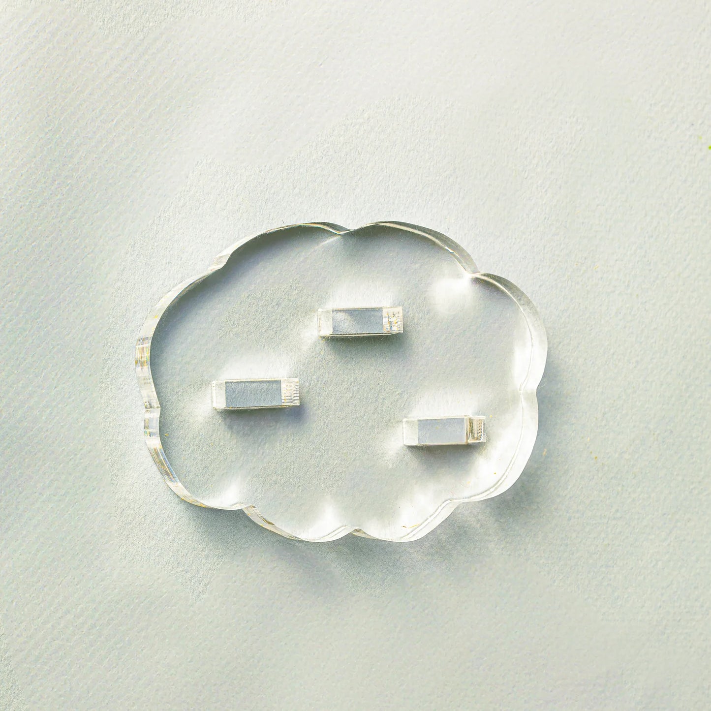 Clear Triple Slot Acrylic Stand