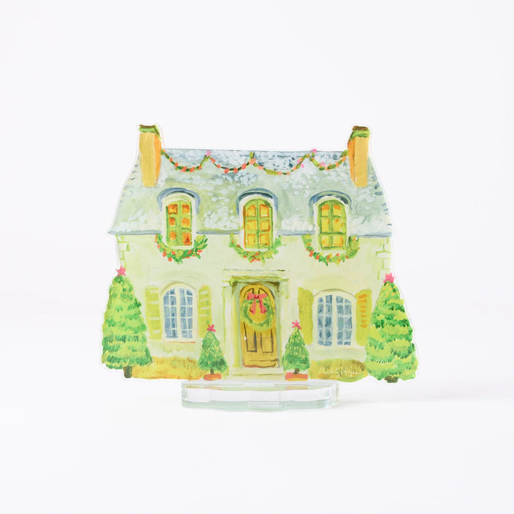 Kimberly Hodges Christmas Cottage Acrylic House