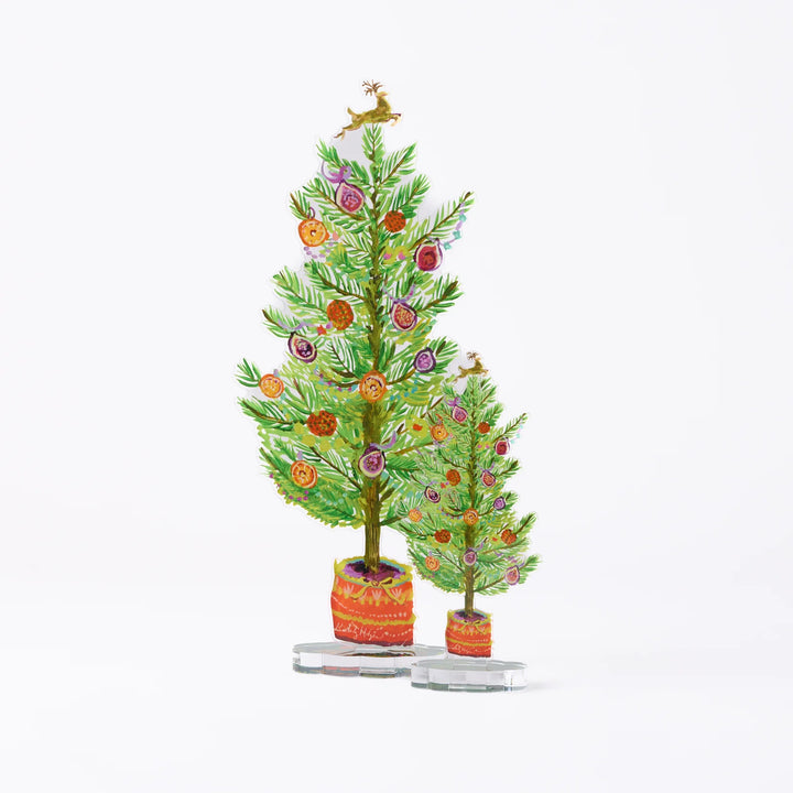 Kimberly Hodges Fig and Orange Large Acrylic Tree