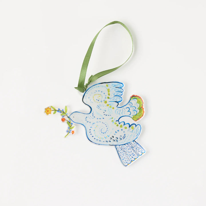 Kimberly Hodges Peace Dove Blossom Acrylic Ornament