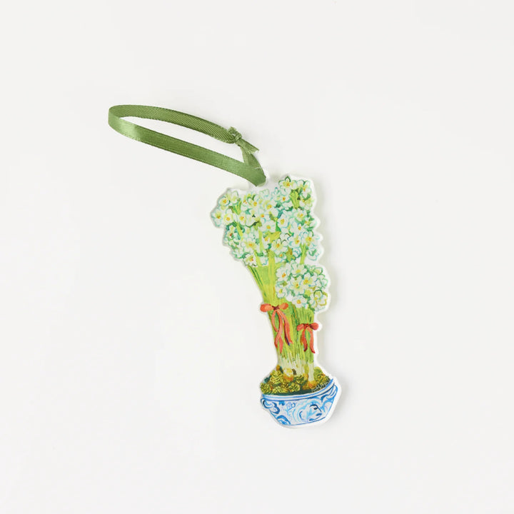 Kimberly Hodges Paperwhites Acrylic Ornament
