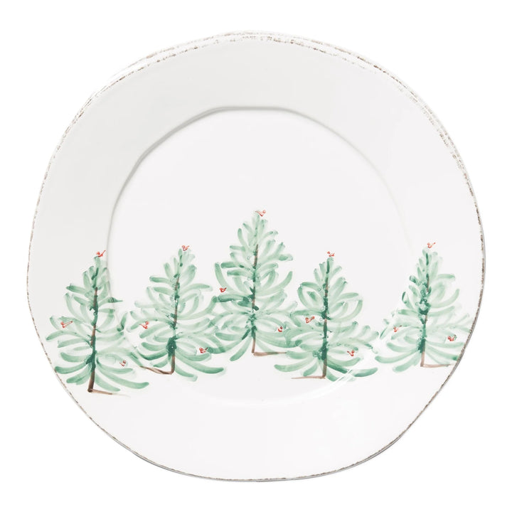 Vietri Lastra Holiday Round Platter
