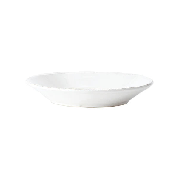 Vietri Lastra Pasta Bowl White