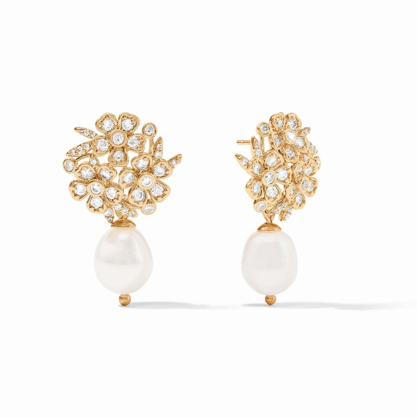 Julie Vos Laurel Pearl Drop Earring Pearl